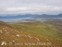 Blick vom Acail auf Achill Island 5 - mit der Strasse um dort hinauf zu kommen