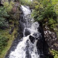 Andere Blick auf den Wasserfall