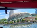 Dieses der Durian nachempfundene Gebäude ist die Konzerthalle