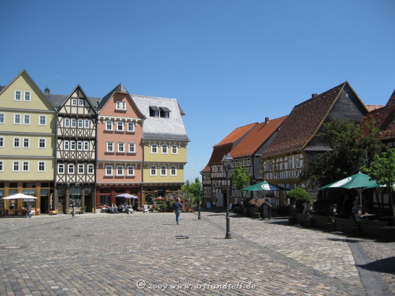 So sieht der Vorplatz vom Hessenpark aus